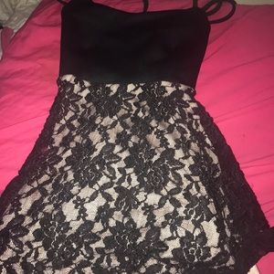 A black and pink dress